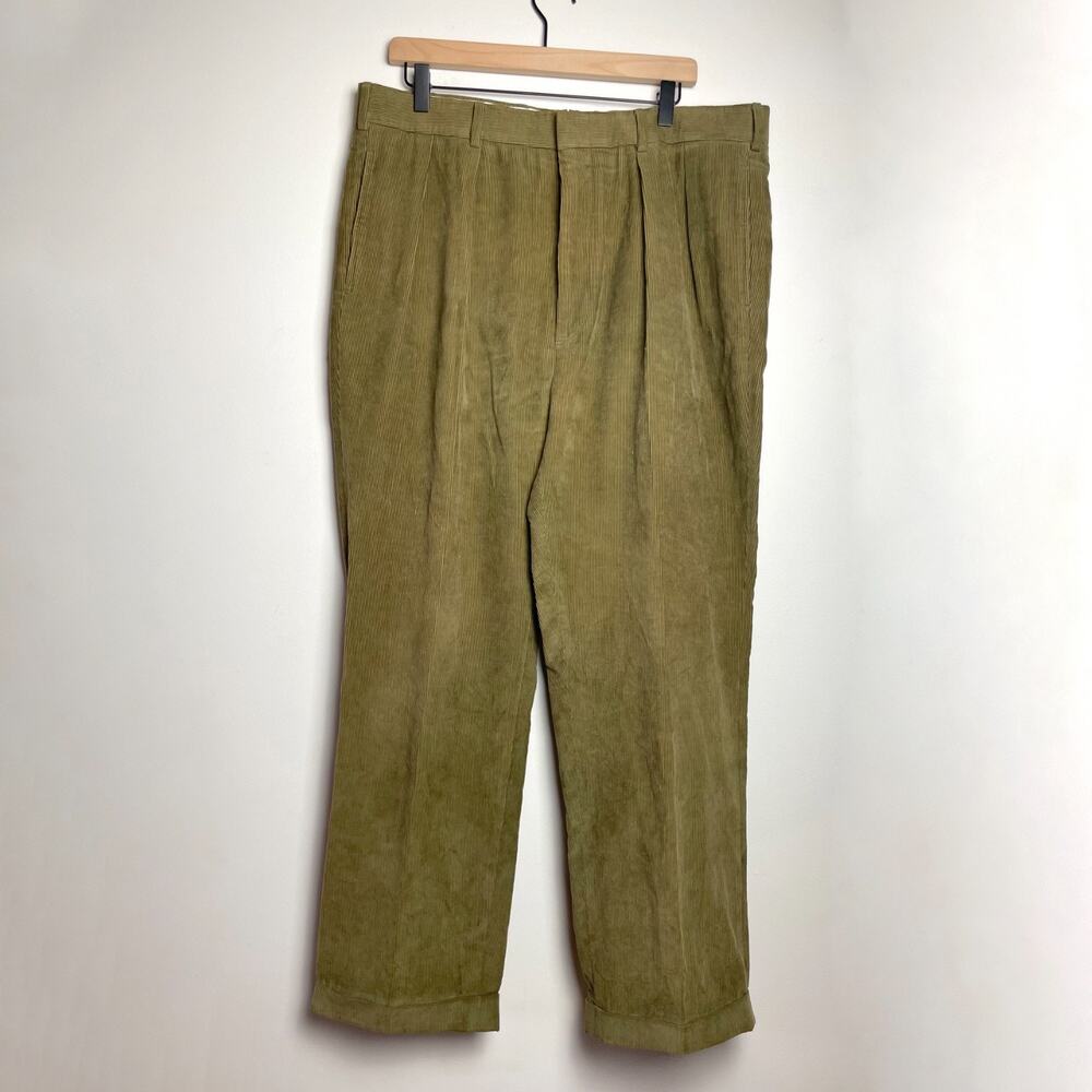 Vintage 90s Ben Silver Corduroy Pants sz 38 Charleston Preppy Old Money Luxury